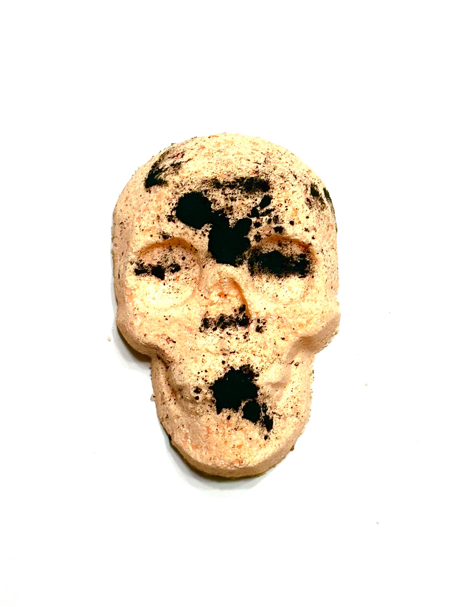 Orange Sea Salt Charcoal Skull Bath Bomb
