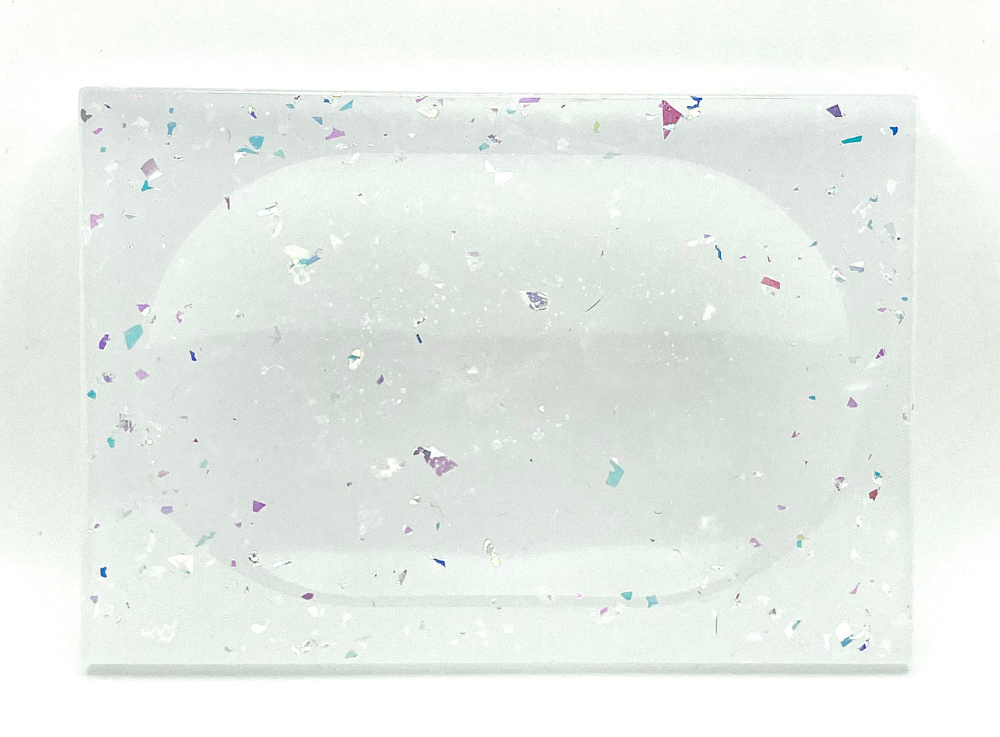 Glow in the Dark Iridescent Glitter Soap Tray